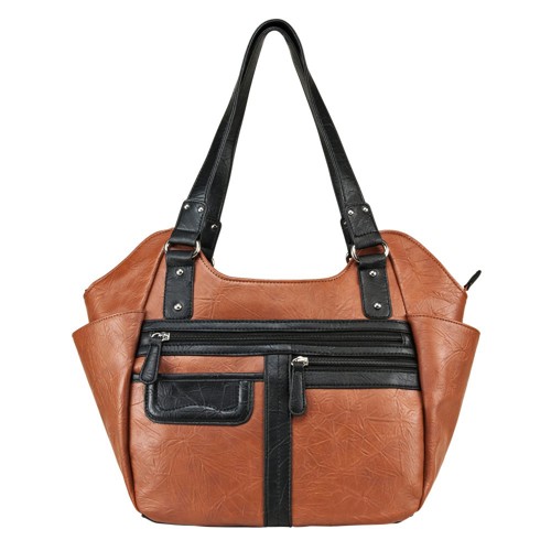 NCSTAR VISM Concealed Carry HOBO BAG LARGE- BROWN w/BLACK for sale at KYGUNCO.