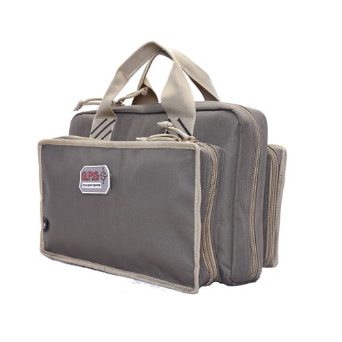 GPS Quad Pistol Range Bag Rifle Green/Khaki for sale at KYGUNCO.