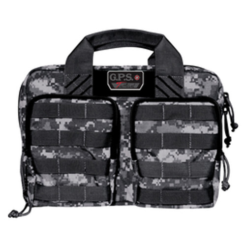 GPS Tactical Quad + 2 Pistol Range Bag Gray Digital for sale at KYGUNCO.