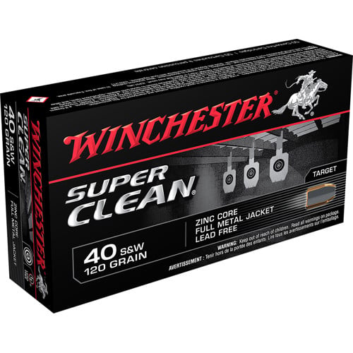 WINCHESTER AMMO 40 SW Super Clean 120Gr Full Metal Jacket 50rd for sale at KYGUNCO.