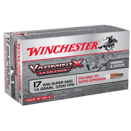 WINCHESTER AMMO 17 WSM 15Gr VarmintX Lead Free 50rd for sale at KYGUNCO.