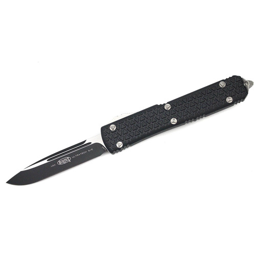 MICROTECH KNIVES Ultratech Single Edeg Black Standard 3.4" for sale at KYGUNCO.