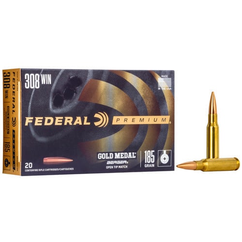 FEDERAL AMMO Premium Gold Medal 308 WIN 185gr Berger Jugernaught Ammunition | 20 Rounds for sale at KYGUNCO.
