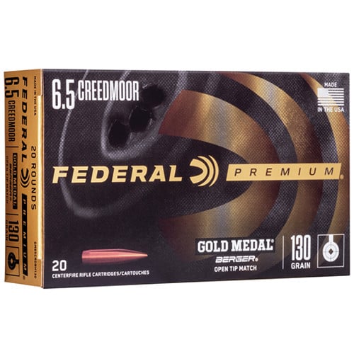 FEDERAL AMMO 6.5 Creedmoor 130Gr Berger Hybrid VLD GM LR 20rd for sale at KYGUNCO.