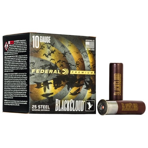 FEDERAL AMMO 10Ga Blk Cloud Wtrfwl 3-1/2" 1-5/8oz BB 25rd for sale at KYGUNCO.