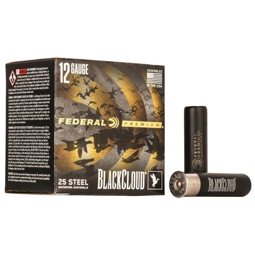 FEDERAL AMMO Black Cloud Waterfowl 12 Gauge 3-1/2" 1-1/2oz #2 Steel Shotgun Ammunition | 25 Rounds for sale at KYGUNCO.