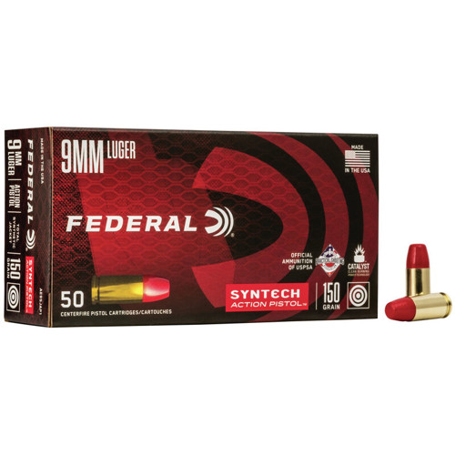 FEDERAL AMMO Syntech 9mm 150gr Ammunition | 50 Rounds for sale at KYGUNCO.