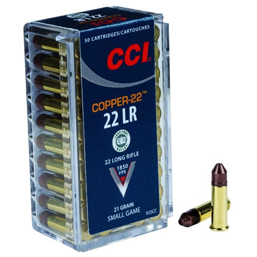 CCI 22 LR Copper-22 21Gr 1850 FPS CHP 50rd for sale at KYGUNCO.