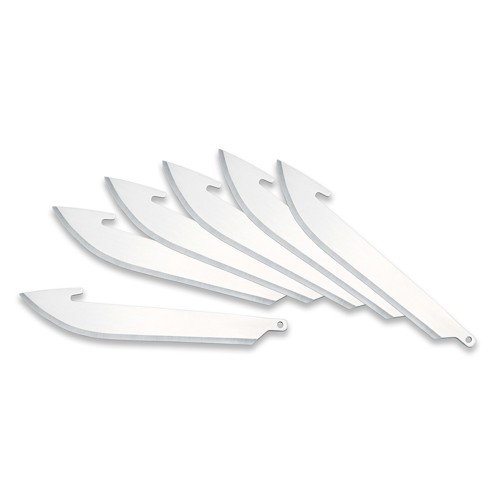 OUTDOOR EDGE 3.5" RazorSafe™ System Drop-Point Replacement Blades 6-pack for sale at KYGUNCO.