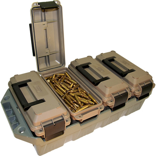 MTM 4-Can Ammo Crate Dk Earth for sale at KYGUNCO.