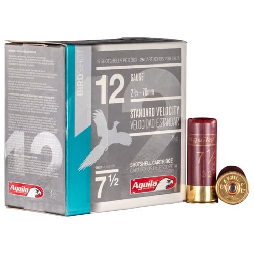 AGUILA AMMO 12Ga Standard Velocity 2.75" 1-1/8 oz 7.5Shot 25rd for sale at KYGUNCO.