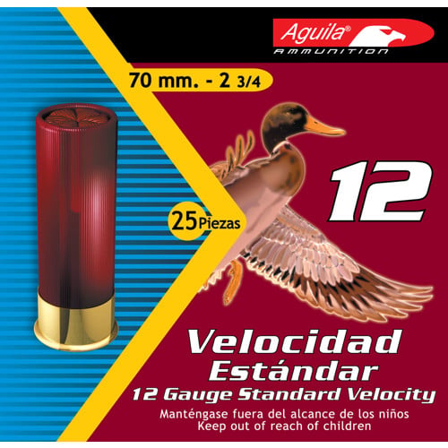 AGUILA AMMO 12Ga Standard Velocity 8 shot 2.75" 1-1/8 oz 25rd for sale at KYGUNCO.