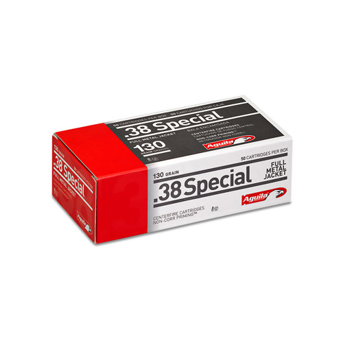 AGUILA AMMO 38 SW Spl 130Gr FMJ 50rd for sale at KYGUNCO.