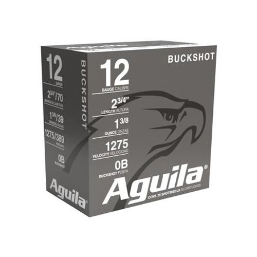 AGUILA AMMO 12Ga Field High Velocity 2.75" 1 oz 0 Buck 25rd for sale at KYGUNCO.