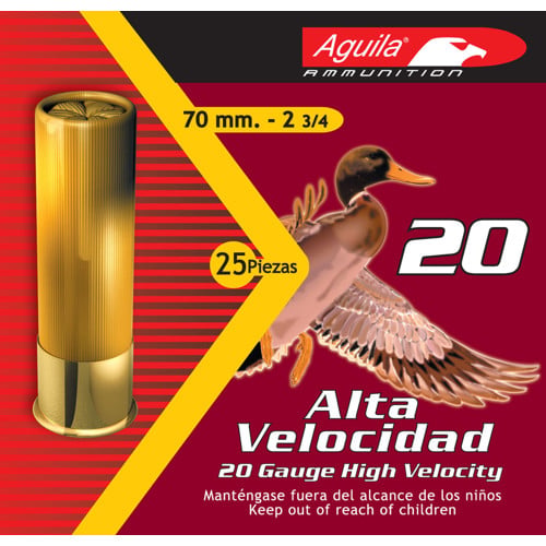 AGUILA AMMO 20Ga Hunting 2.75" 1 oz 6 Shot 25rd for sale at KYGUNCO.
