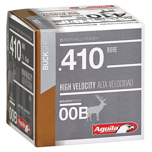 AGUILA AMMO 410Ga Hunting 2.5" Buckshot 1/2 oz 00 Buck 25rd for sale at KYGUNCO.