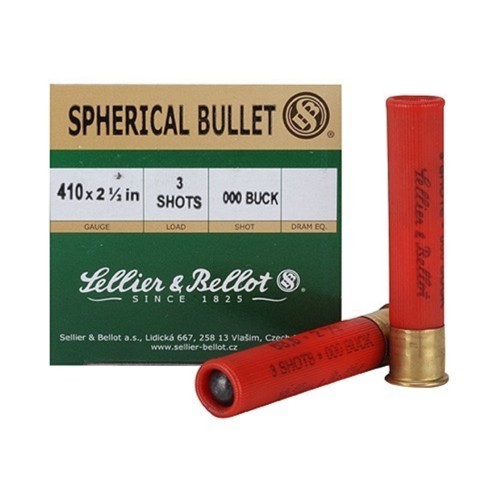SELLIER BELLOT 410Ga Spherical 000 Buck 2.5" 3P 1256 FPS 25rd for sale at KYGUNCO.