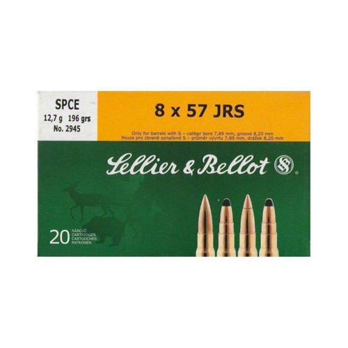 SELLIER BELLOT 8x57 JRS 196Gr 2381 FPS SPCE 20rd for sale at KYGUNCO.