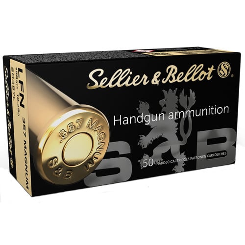 SELLIER BELLOT SB357L Handgun 357 Mag 158 gr Lead Flat Nose Ammunition | 50 Rounds for sale at KYGUNCO.