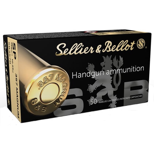 SELLIER BELLOT 357 Mag 158gr Brass Ammunition | 50 Rounds for sale at KYGUNCO.