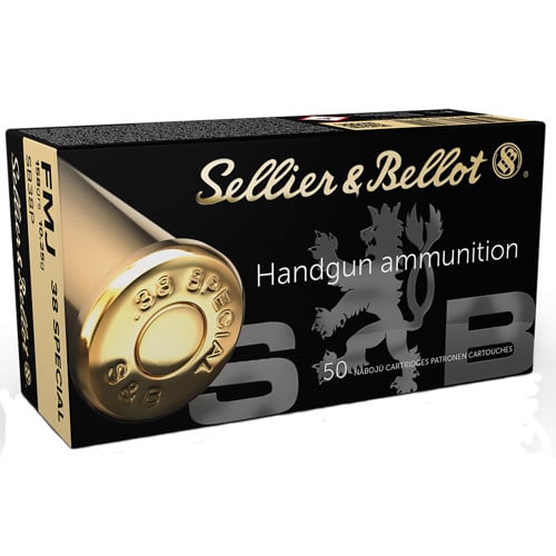 SELLIER BELLOT SB38P 38 Special 158gr Full Metal Jacket Ammunition | 50 Rounds for sale at KYGUNCO.