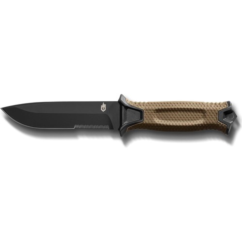 GERBER KNIVES StrongArm Fixed Blade Knife, Coyote, Serrated for sale at KYGUNCO.