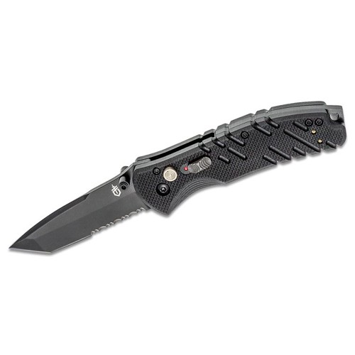 GERBER KNIVES Propel AO Assisted Folding Knife 3.5" Tanto Combo Blade w/ Black G10 Handles for sale at KYGUNCO.