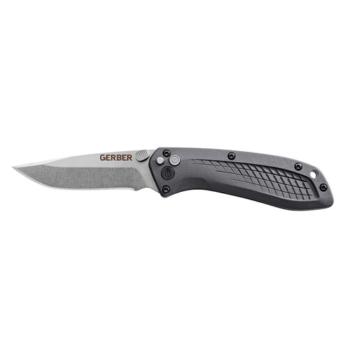GERBER KNIVES US-Assist Assisted Folding Knife 3" Drop Point Blade + Grey GFN Handles for sale at KYGUNCO.