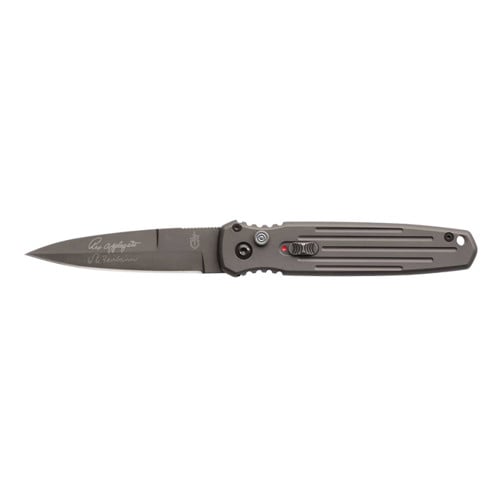 GERBER KNIVES Covert Auto, Tactical Grey, Fine Edge, Black Blade for sale at KYGUNCO.