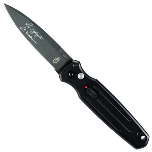 GERBER KNIVES Mini Covert Auto, Black, Fine Edge, Black Blade for sale at KYGUNCO.