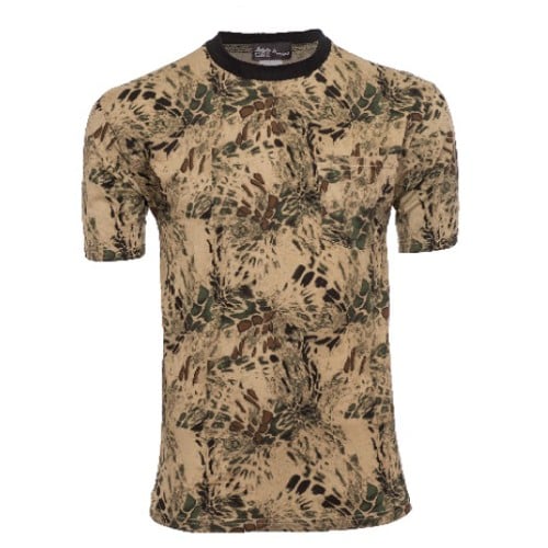 WORLD FAMOUS Short Sleeve T-Shirt Prymal Camo Sand Storm for sale at KYGUNCO.