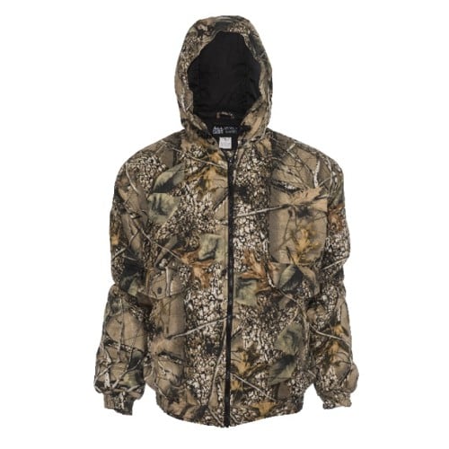WORLD FAMOUS SPORTS Waterproof Insulated Jacket w/ Hood - Burly Camo