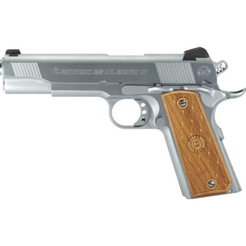 AMERICAN CLASSIC II 1911 45 ACP 5" 8rd - Chrome for sale at KYGUNCO.