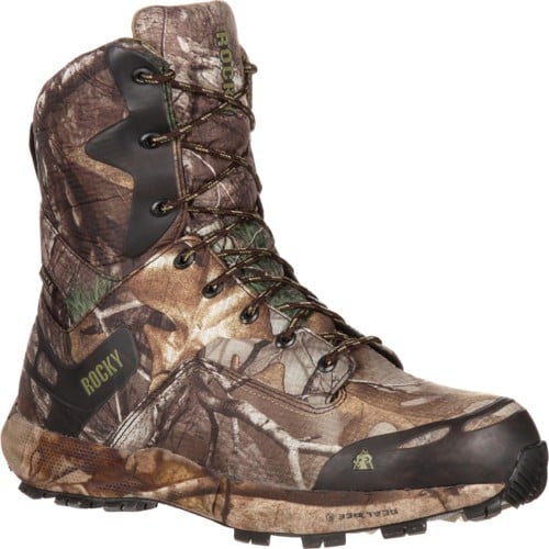 ROCKY Broadhead Waterproof 800 G 8" Insulated Boot - Realtree Xtra for sale at KYGUNCO.