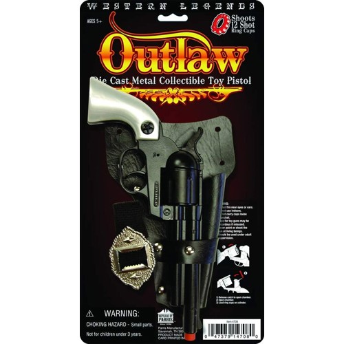 PARRIS MFG Western Legends Outlaw Die Cast Toy Pistol for sale at KYGUNCO.