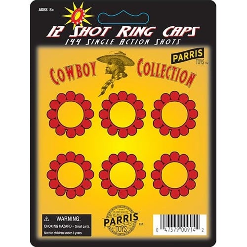 PARRIS MFG 12 Shot Ring Caps - 144 Single Action Shots for sale at KYGUNCO.