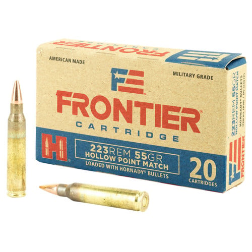 HORNADY 223 Rem Frontier 55Gr Hollow Point Ammo Match 20rd for sale at KYGUNCO.