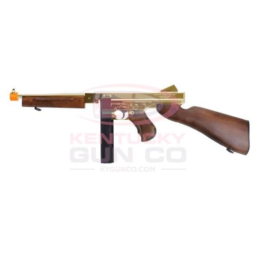 KING ARMS Thompson M1A1 Military, Airsoft, Gold for sale at KYGUNCO.