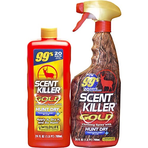 WILDLIFE RESEARCH Scent Killer Gold Spray 24/24 Combo 48 oz for sale at KYGUNCO.
