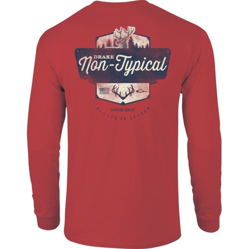 DRAKE Muley Tee Long Sleeve Shirt Crimson for sale at KYGUNCO.