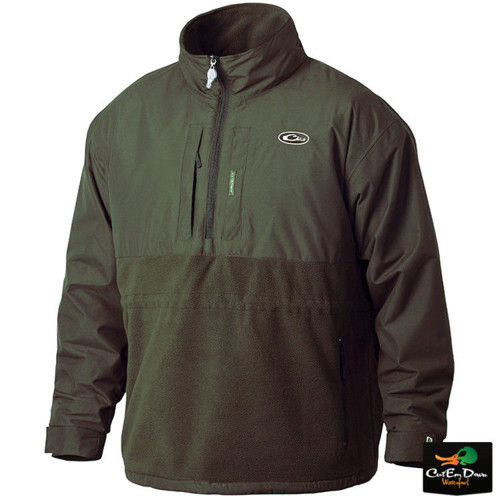 DRAKE MST Eqwader 1/4 Zip Pullover Olive Large for sale at KYGUNCO.