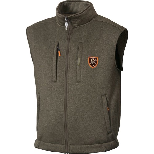DRAKE Soft Shell Fleece Vest w/Agion Heathered Plus Size for sale at KYGUNCO.