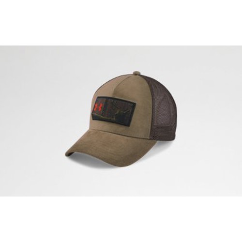 UNDER ARMOUR Patch Mesh Cap Bayou/Maverick Brown for sale at KYGUNCO.