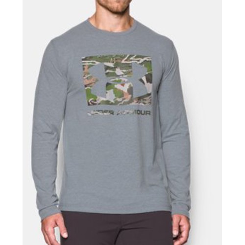 UNDER ARMOUR UA Camo Knockout Steel Light Heather LS Shirt for sale at KYGUNCO.