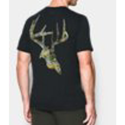 UNDER ARMOUR Whitetail Camo Skull Short Sleeve Shirt Blk/Bayou for sale at KYGUNCO.