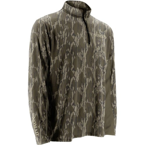 NOMAD CLOTHING 1/4 Zip Long Sleeve Cooling Mossy Oak Bottomland for sale at KYGUNCO.