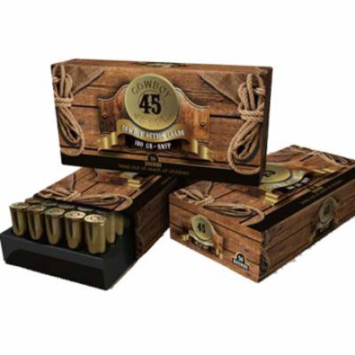 AMERICAN COWBOY AMMO 45 Spl 180Gr Round Nose Flat Point Brass 50rd for sale at KYGUNCO.