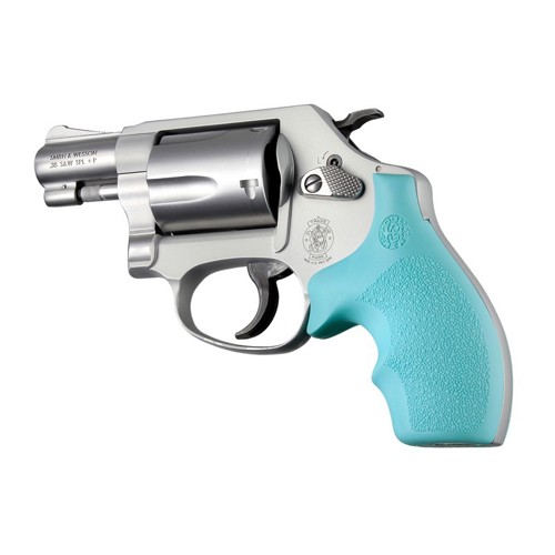 HOGUE S&W J Round Butt Rubber Bantam Grip Aqua for sale at KYGUNCO.