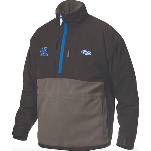 DRAKE U of K Eqwader 1/4 Zip Jacket Black for sale at KYGUNCO.