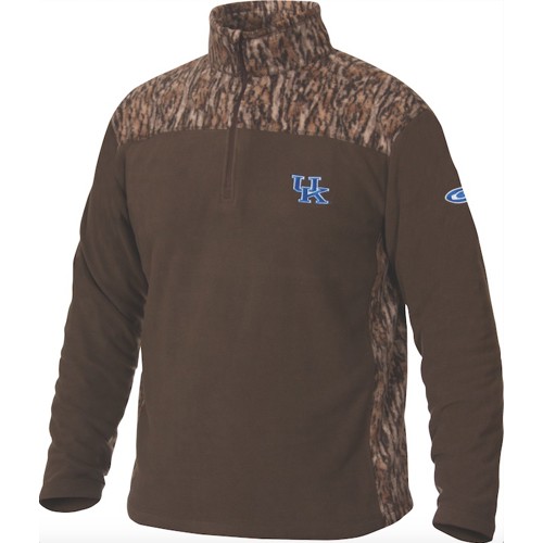 DRAKE U of K Camo Camp Fleece Pullover MO Bottomland for sale at KYGUNCO.